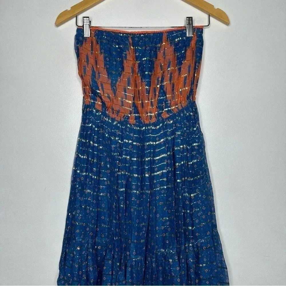 VERB By Pallavi Singhee Anthropologie Nora Sleeveless Maxi Dress Size 0 - Picture 3 of 7